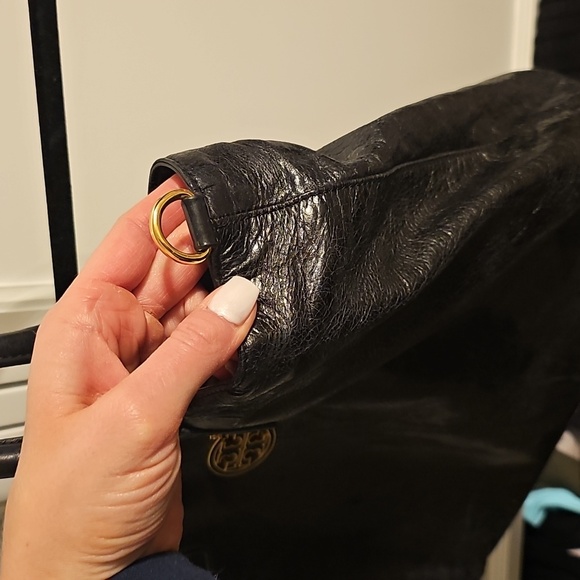 Tory Burch Black Leather Tote Bag - Picture 2 of 4